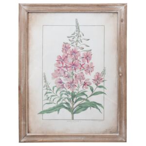 Obraz květiny v dřevěném rámu - 36*2*46 cm