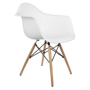 Designová židle SPRINGOS ARIANA bílá