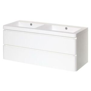 Koupelnová skříňka s umyvadlem Naturel Pavia Way 120x48,5 cm bílá PAVIA2120Z