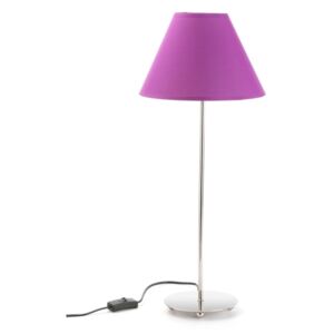 Fialová stolní lampa Versa Metalina, ø 25 cm