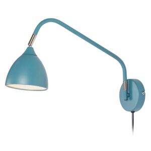 Modrá nástěnná lampa Markslöjd Valencia
