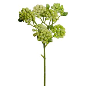 Animadecor Umělá květina - sukulent zelené bobulky 20 cm