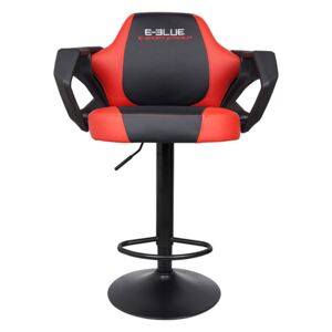 Barová nastavitelná židle pro hráče E-Blue COBRA – černá/červená, umělá kůže
