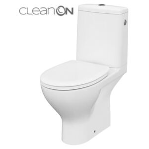CERSANIT - WC KOMBI MODUO 43 672 010 3/5 CLEAN ON, SEDÁTKO DUROPLAST-SOFT CLOSE K116-030