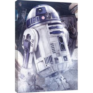 Obraz na plátně Star Wars: Poslední z Jediů - R2-D2 Droid, (60 x 80 cm)