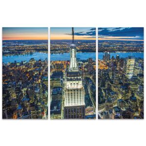Obraz na plátně Jason Hawkes - Empire State Building at Night, (100 x 150 cm)