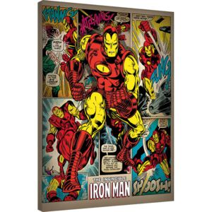 Obraz na plátně Iron Man - Retro, (60 x 80 cm)