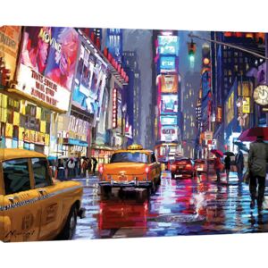 Obraz na plátně Richard Macneil - Times Square, (80 x 60 cm)