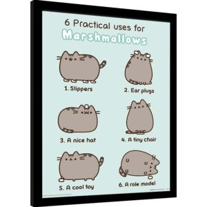 Obraz na zeď - Pusheen - Practical Uses for Marshmallows