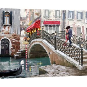 Obraz na plátně Richard Macneil - Venice Bridge, (80 x 60 cm)