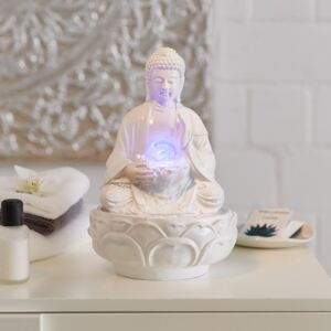 Pokojová fontána s LED koulí Buddha