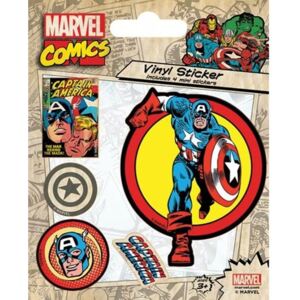 Pyramid International Sada vinylových samolepek Marvel Comics - Captain America