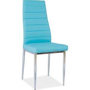 Jídelní čalouněná židle H-261 modrá