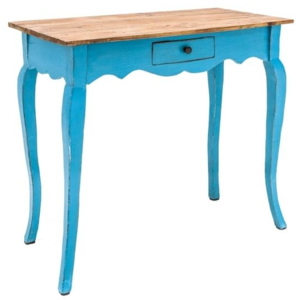INV Psací stůl CUBA 80cm modrá mahagon