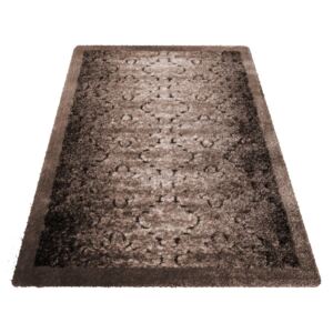 Moderní kusový shaggy koberec Hamptons 03 hnědý Rozměr: 80x150 cm