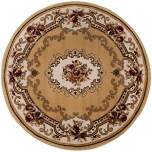 Flair Rugs koberce Kusový koberec Sincerity Royale Dynasty Beige kruh - 133x133 (průměr) kruh cm