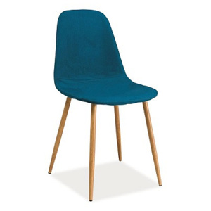 Židle RAVEN, 86x44x39, mořská modrá tap.48