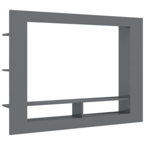 TV stolek Plumb - šedý s vysokým leskem | 152x22x113 cm