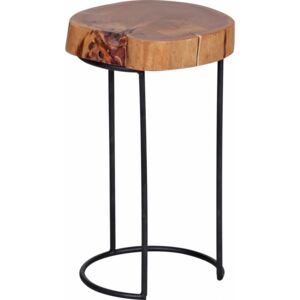 Brüxxi Odkládací stolek Akola, 28x45 cm, masiv akát Barva: akát