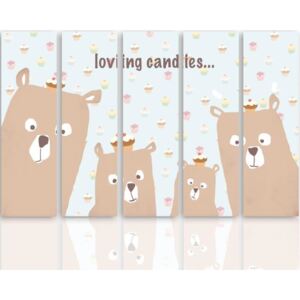 CARO Obraz na plátně - Loving Candies 100x70 cm