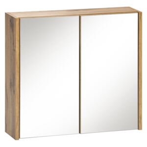 Závěsná skříňka se zrcadlem - IBIZA 840 white, šířka 60 cm, dub votan