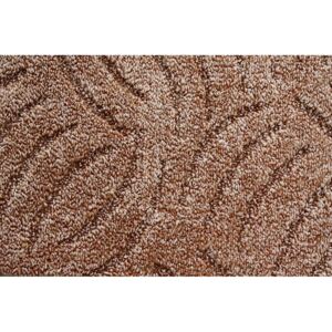 Metrážový koberec bytový Tango Filc 822 hnědý - šíře 5 m