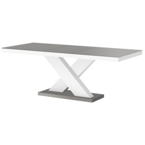 Hubertus Rozkládací jídelní stůl XENON MAT Barva nábytku: Šedo/bílá