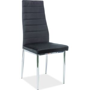 Casarredo Jídelní čalouněná židle H-261 VELVET černá
