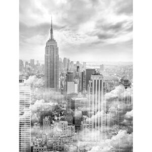 Postershop Fototapeta: New York v mlze - 254x184 cm