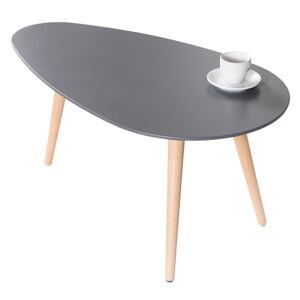 Konferenční stolek Scandus, 75 cm, grafit/buk
