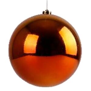 Jumbo velká vánoční ozdoba 15 cm oranžová