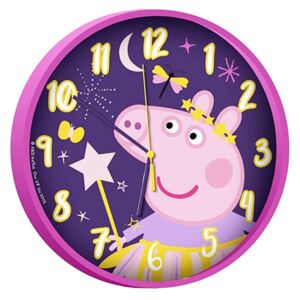 Kids Licensing Analogové nástěnné hodiny \"Prasátko Peppa\" 25 cm růžová