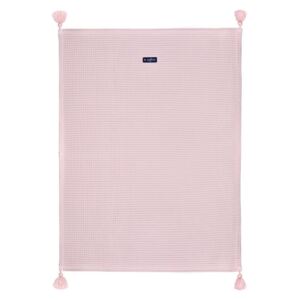 Dětská bavlněná deka vafle Womar 75x100 růžová