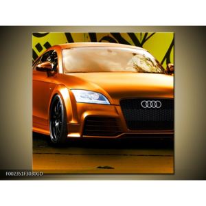 Obraz oranžové Audi (F002351F3030GD)