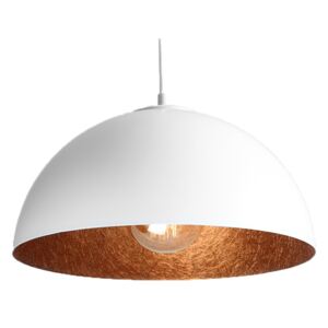 Nordic Design Bílo měděné závěsné světlo Darly 35 cm