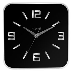 Nástěnné hodiny Shoko 43 x 43 cm černé - NEXTIME