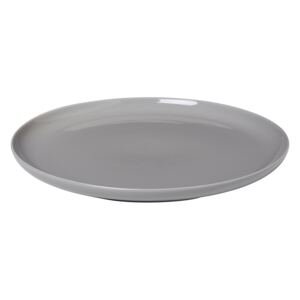 BLOMUS mělký talíř porcelánový šedý RO