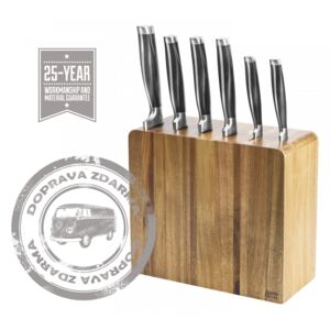 DKB Household UK Limited Jamie Oliver sada 6 ks nožů v bloku z akátového dřeva