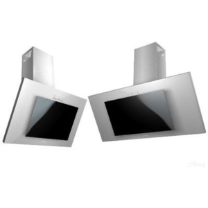Kuchyňské digestoře - odsavač par HAAG Vertical Satin 6S HIT PRODEJE!! LED! 90 Inox + černé sklo