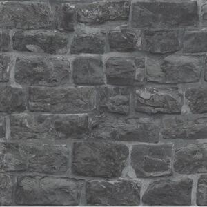 Vliesové tapety na zeď Eyecatcher 5818-15, rozměr 10,05 m x 0,53 m, kamenná zeď tmavě šedá, Erismann