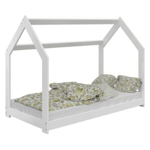 Magnat Dětská postel DOMEČEK D2 bílý 80x160 cm Rošt: Bez roštu, Matrace: bez matrace