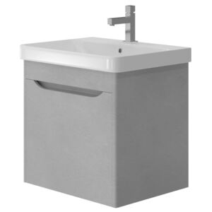 Kingsbath Livorno Structure Grey 60 koupelnová skříňka s umyvadlem