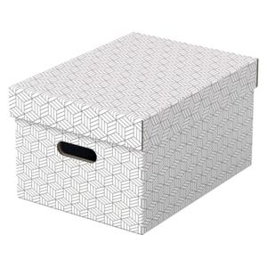 Sada 3 bílých úložných boxů Leitz Eselte, 26,5 x 36,5 cm