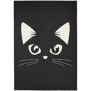 Madrid kusový koberec Cat, 120x170 cm, černý