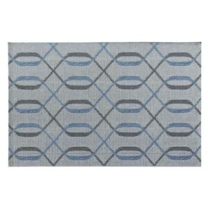 Cdiscount kusový koberec Garden 123x180cm, šedý/modrý