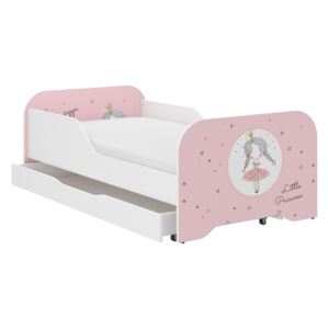 Dětská postel KIM - MALÁ PRINCEZNA 140x70 cm + MATRACE