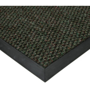 FLOMAT Zelená textilní zátěžová vstupní čistící rohož Fiona - 500 x 200 x 1,1 cm