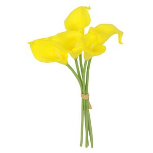 Autronic Kala, 5 kusů ve svazku, barva žlutá. Květina umělá. KUM3304