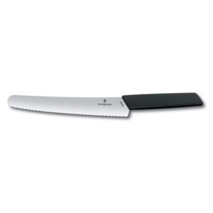 VICTORINOX Swiss Modern nůž na chleba 22cm černý
