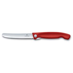 VICTORINOX Skládací svačinový nůž Swiss Classic s rovným ostřím červený